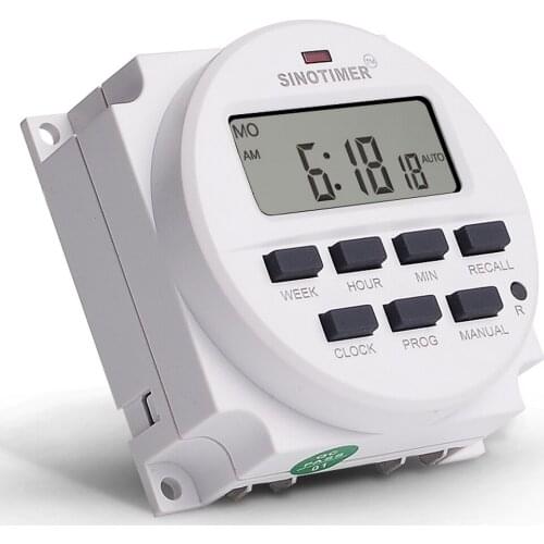 Digital Timer LCD Display LED Indicator 7days Programmable Time Multifunction Timer Tool Can Back Up Memory High Precision Timer