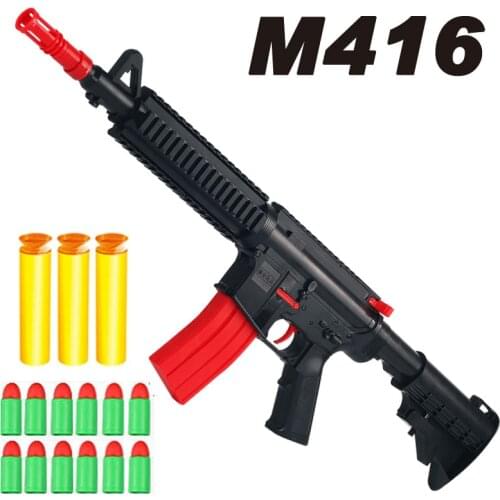 M16 Manual Soft Bullet Gun Toy Rifle Gun Weapon For Kids Boys Adults CS Fighting Outdoor Activities Shooting Toy Gun