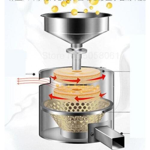 Soybean Milk Machine Commercial Automatic Soybean Curd Slag Slurry Separation Large Capacity Machine Grinder Home Without Filter
