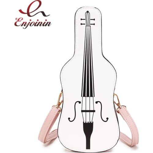 Cute Violin Style Female Shoulder Bag Handbag Casual Girls Crossbody Mini Messenger Bag Purses Flap Pouch New Design Pu Leather