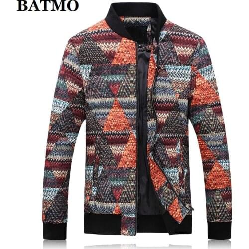 BATMO 2019 new arrival winter high quality 90% white duck down jackets men,mens winter printed jackets,plus-size M-5XL Y1101