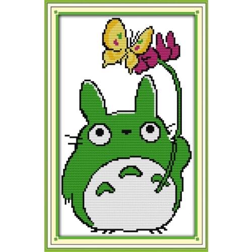 Chinchilla(5) cross stitch kit cartoon 14ct 11ct count print canvas stitching embroidery DIY handmade needlework