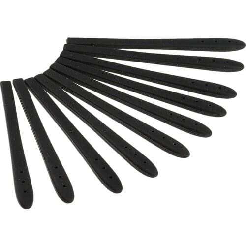 Pack of 10 Silicone Rubber Eyeglasses Spectacle Reading Glasses Temple Cover End Tips Ear Socks Tubes Replacement Kit Black
