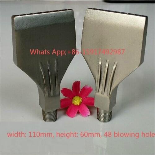 1/4" Stainless Steel air knife Nozzle,Stainless steel air knife blowing nozzle,48 holes 110MM Widely dust cleaning water Nozzle