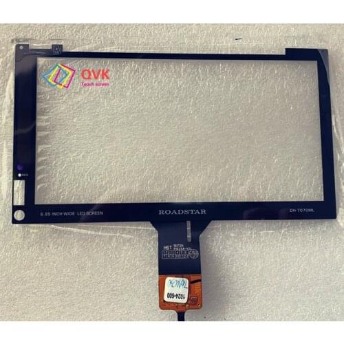 6.95 inch wide LED SCREEN For ROADSTAR DH-7070ML Car navigation GPS touch screen panel repair replacement parts DH7070ML