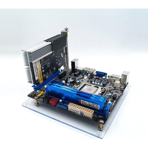 Transparent Acrylic ITX Computer Case DIY Open MATX PC Desktop Case DIY Base Stand For ATX Computer Chassis Box Rack Frame
