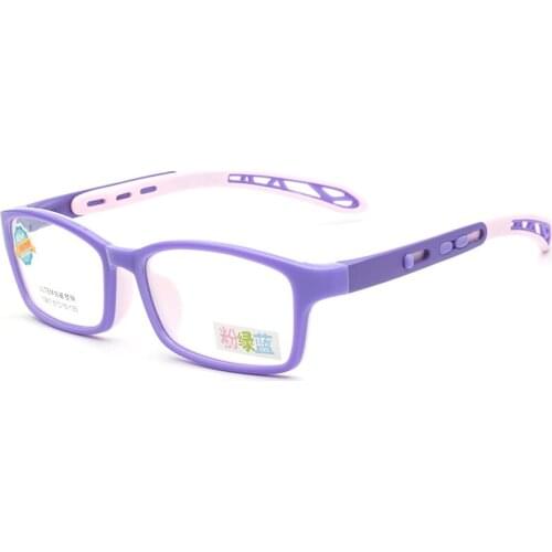 Silicone Glasses Gel Inner Soft Nose Support Childrens Glasses Frame Can Adjust Glasses Leg Myopia Optical Glasses 067