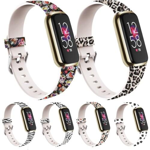 Printing Silicone band For Fitbit Luxe Bracelet Strap Replacement Pattern Colorful Watch Band for Fitbit Luxe Accessories Correa
