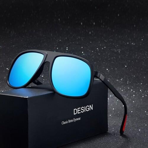 Brand Design Sunglasses Men Driver Shades Male Vintage Sun Glasses For Men Spuare Mirror Summer UV400 Oculos De Sol