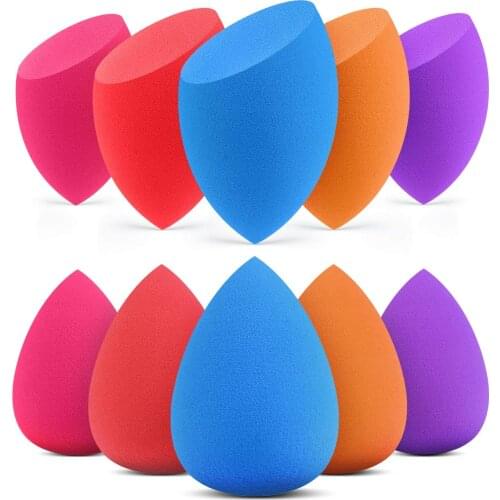 10 PCS/Pack Makeup Sponge Beauty Sponge Makeup Blender For Full Cover Foundation Super Soft Beauty Cosmetic Tools Wholesale
