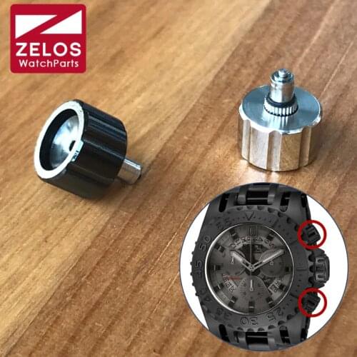 Steel watch pusher fit Invicta Jason Taylor 50mm quartz watch push button