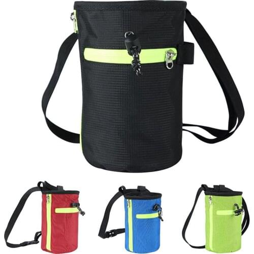 Climbing Chalk Bag With Zippered Pockets Waist Bag For Climbing Bouldering Lifting Outdoor Climbing Bag Waterproof Waist Bag