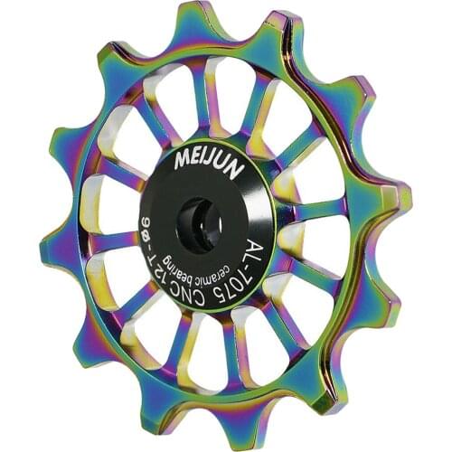 12T Aluminum Alloy Road MTB Bicycle Bike Rear Derailleur Pulley Ceramic Bearing Jockey Wheel 4/5/6mm Replace Part