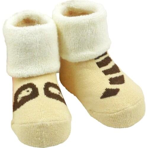 1 Pair Baby Anti Slip Suitable for 3M-3Year Cotton Lovely Cute Shoes Animal Cartoon Slippers Boots Boy Girl Unisex Skid Socks