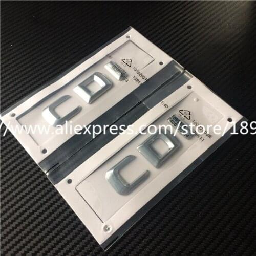 10pcs New Car Styling 3D ABS Plastic Chrome CDI TDI CGI Rear Boot Trunk Emblem Side Decal Badge Sticker
