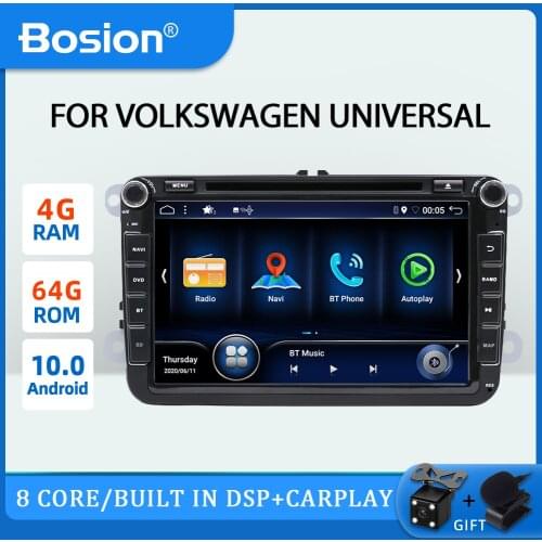 4G 64G DSP Car multimedia GPS navi Android 10 2 Din Car DVD For Volkswagen/Golf/Polo/Tiguan/Passat/b7/b6/SEAT/leon/Skoda/Octavia