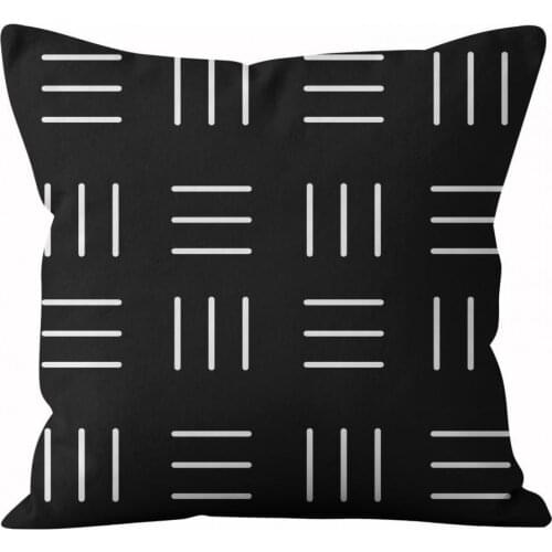 Pillow Case Geometric Pattern Furniture Decoration Polyester Living Room Couch Pillow Slip for Bedroom Home Textile
