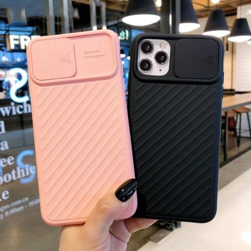 Camera Protection Shockproof Phone Case For iPhone 12Pro 11Pro Max X XR XS Max 7 8 Plus Solid Color Soft TPU Silicone Back Cover