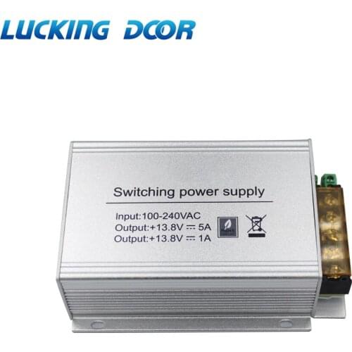 DC 12V 5A AC 100-240V Mini Access Control Power Supply Adapter Aluminium alloy Power Adapter Access Control System Kit