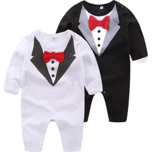 Baby Boy Rompers Cotton Full Prince Party Overalls Spring Autumn Toddler Clothing Set Infant Jumpsuits Newborn Boys Clothes