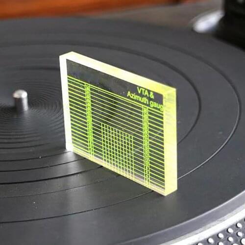 VTA Balance And Azimuth Adjustment Ruler Vinyl Record Phono Tonearm VTA/Cartridge Measuring Bag Ruler Player Azimuth