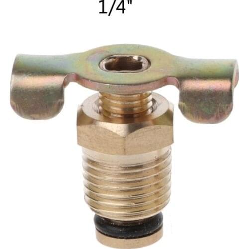 M17D NPT 1/4" 3/8" 1/2‘’ Solid Brass Compressor Air Tank Port Fittings Drain Valve