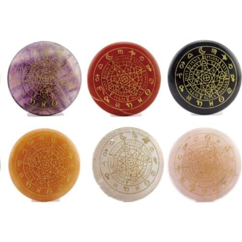 Natural stone religious new ornament crystal twelve constellation matrix constellation diy jewelry accessories divination stone