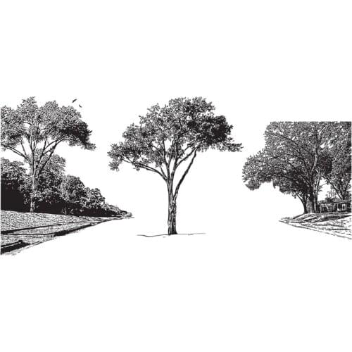 AZSG Tree Clear Stamps For DIY Scrapbooking Decorative Card Making Crafts Fun Decoration Supplies