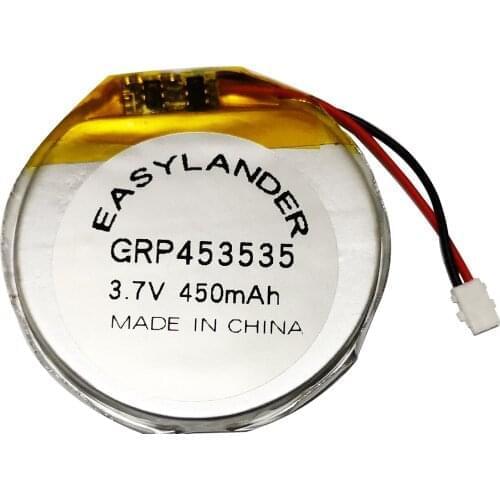 Replace GRP453535 3.85V 450mAh Rechargeable li Polymer Round battery For Smart watch
