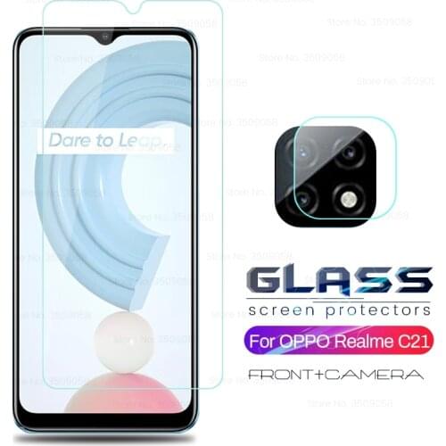 Realmi c21 glass camera lens protective glasses for realme raelme real me c21 c 21 realmec21 6.5'' screen protectors cover film
