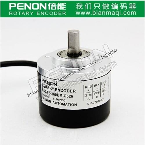 Spot S50-08-360BM-C526 incremental solid shaft encoder 360 8mm outer diameter 50