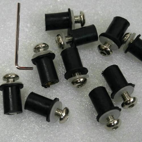 Silver M5 motorcycle Windscreen Screw Windshield screws bolt Kit for HONDA CBR600RR CBR1000RR for Yamaha YZFR1 YZFR6