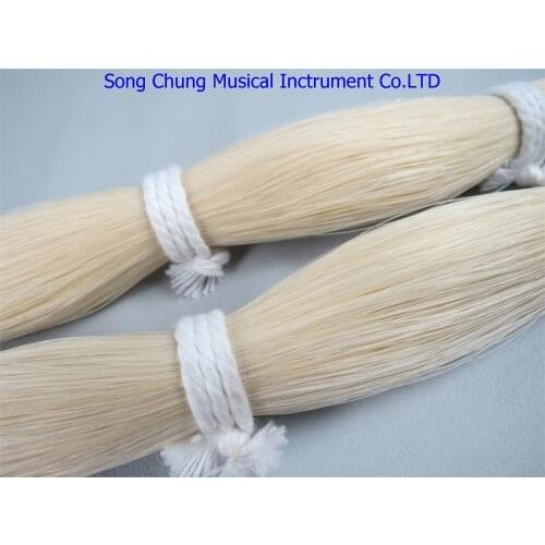 High quality 250g natural white mongolia bowhair 85cm for violin