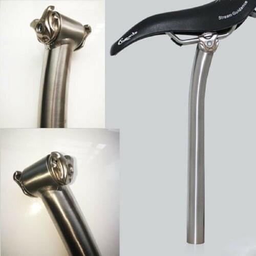 27.2 30.9 31.6 mm Titanium MTB Bicycle Bike 20-25mm Setback Seatpost 350 400 mm
