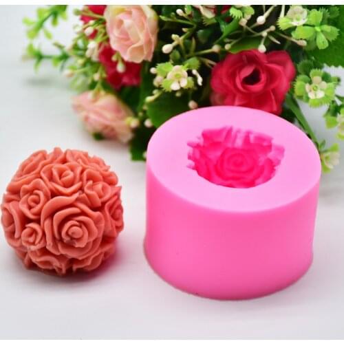 3D Love Heart Silicone Mold Aroma Gypsum Plaster Silicone Mould Home Decoration Chrismas Party DIY Love Heart Candle Resin Mold