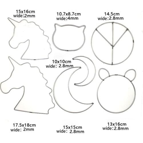 5pcs 100-180mm Dream Catcher Reve Circle Rings Findings Hanging Round cercle metal pour attrape reve Net Jewelry DIY