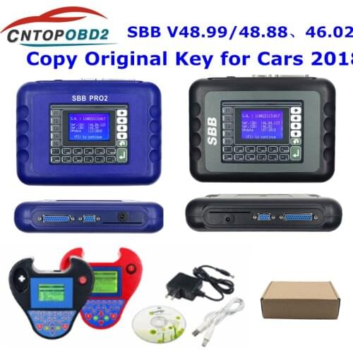 SBB Pro2 V48.99 Key Programmer SBB V48.88 No Tokens SBB PRO 2 48.99 Car key makers Auto Key Transponder Scanner No Tokens Limits