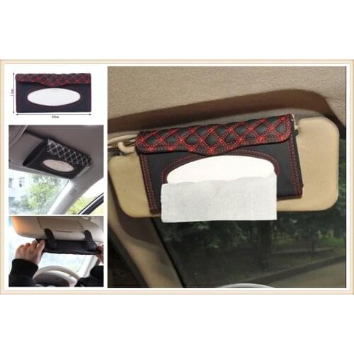 Car interior sun visor tissue box supplies clipboard paper towel rack for Jeep Renegade Cherokee Wrangler Compass Patriot