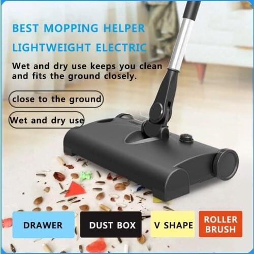 Wireless Electric Floor Mop Vacuum Cleaner Home Robot Vacuum Cleaner Sweeping Machine 2 in 1 Handpush Dry Wet Sweeper Mop