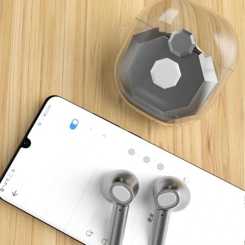 2Pcs Nano3 Wireless Earbuds In-ear Touch Control Noise Reduction Waterproof Transparent Bluetooth-compatible TWS Earphones
