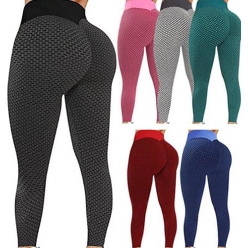 Seamless Leggings Push Up Leggins Stylish Women Pants Honeycomb Hip Lift High Waist Stretchy Skinny Leggings Trousers for Yoga