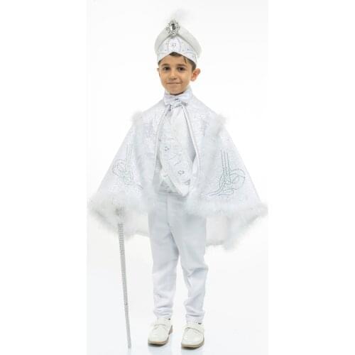 Beylerbeyi Monogram Cape Prince Sunnet Suit Kid Dress 1-14 Age Birthday and party-event costume Child Dress SULTAN