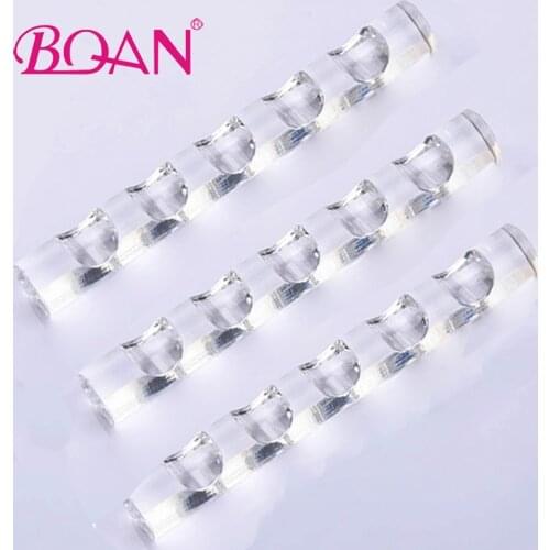 BQAN 2Pc Nail Brush Acrylic Stand Nail art Brush Holder Rack Clear Nail Tools Display Stand Rest Tools