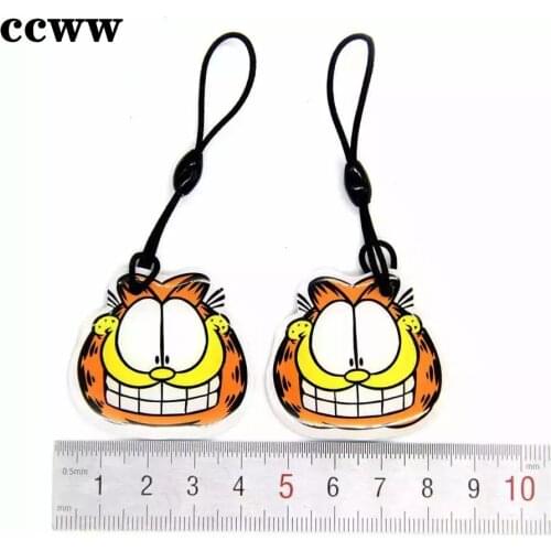 S50 1K Tag IC 13.56Mhz UID Changeable Beautiful Orchid Pattern Keyfobs Key Tag Proximity RFID Access Control Card