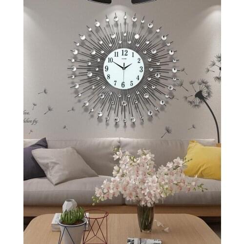Luxury Wall Clock 3d Art Watch Big Metal Wall Clock Morden Design Home Decor Vintage Large Clock