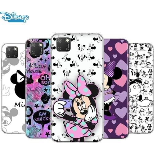 Transparent Cover Disney Mickey mouse print For Honor 9 9S 9A 9C 9X 9N 9i V9 10 10i 10X X10 Lite Pro Shockproof Phone Case