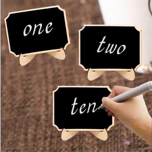 Wood Mini Chalkboards Signs, Place Cards, Small Rectangle Chalkboards Blackboard
