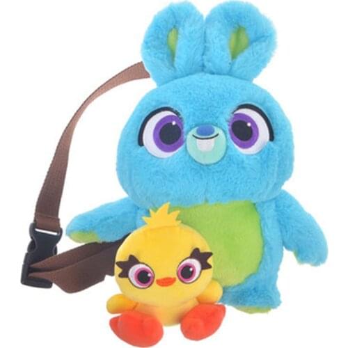 Disney Film Toy Story Series Cartoon Character Bunny Ducky Plush Toy Single shoulder bag Birthday Presents For The Doll