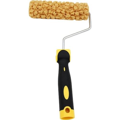 Home Wall 7inch Texture Pattern Painting Tool Plastic Handle Sponge Paint Roller