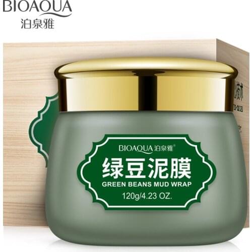 Mung Bean Mud Mask Seaweed Face Mask Mineral Water Oil-Control Acne Cleansing Skin Tightening Remove Blackhead OEM ODM